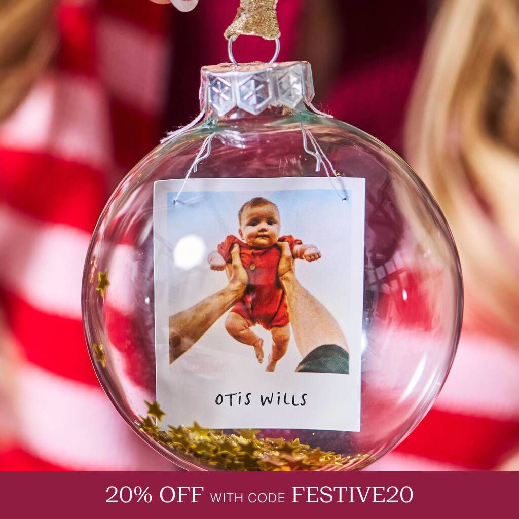 Personalised Sequin Photo Bauble