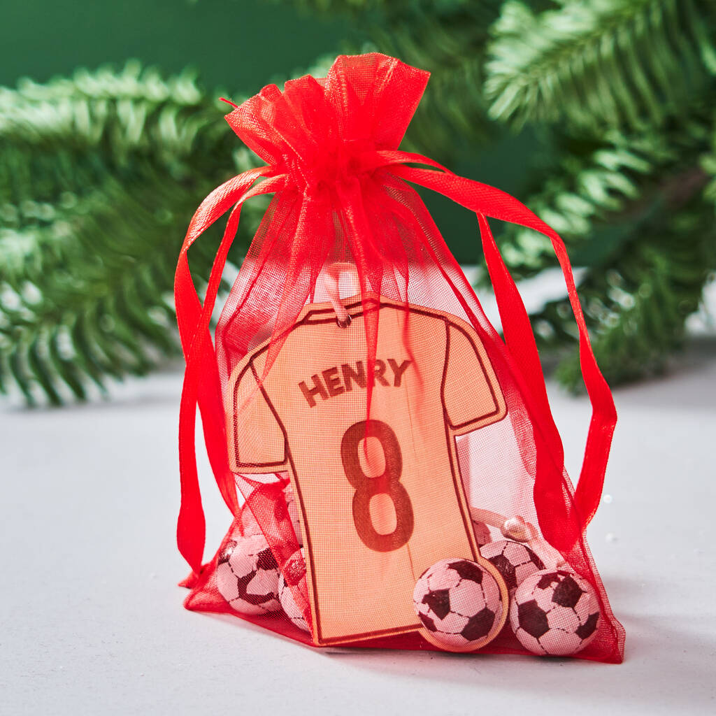 Chocolate Football Shirt Decoration Christmas Stocking Filler