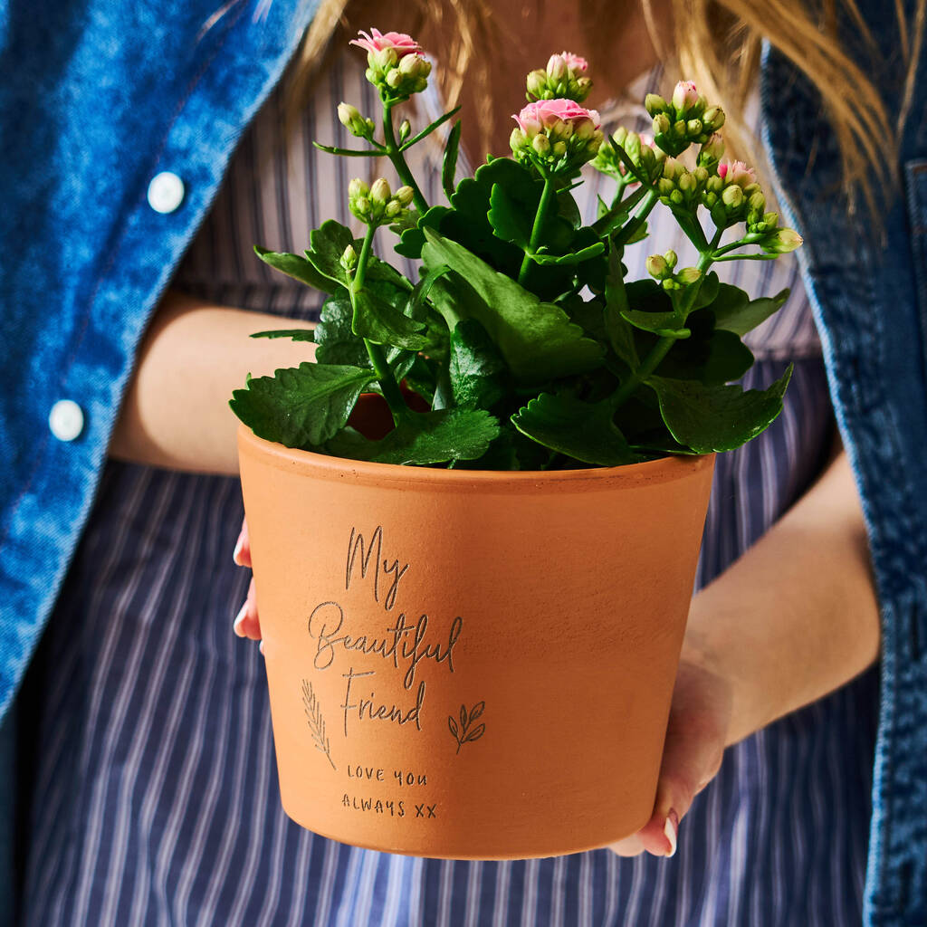 Personalised Friendship Flower Pot