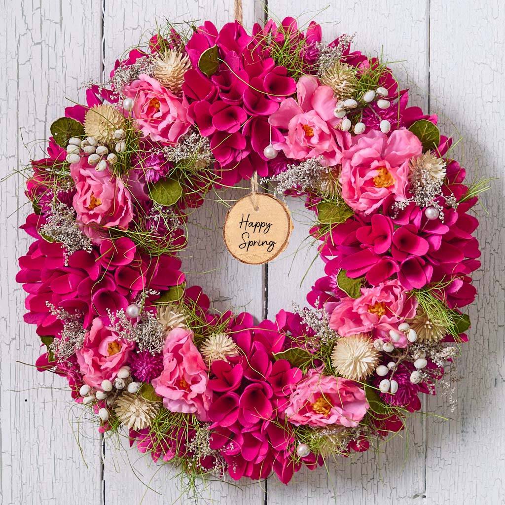 Personalised Winthorpe Floral Wreath