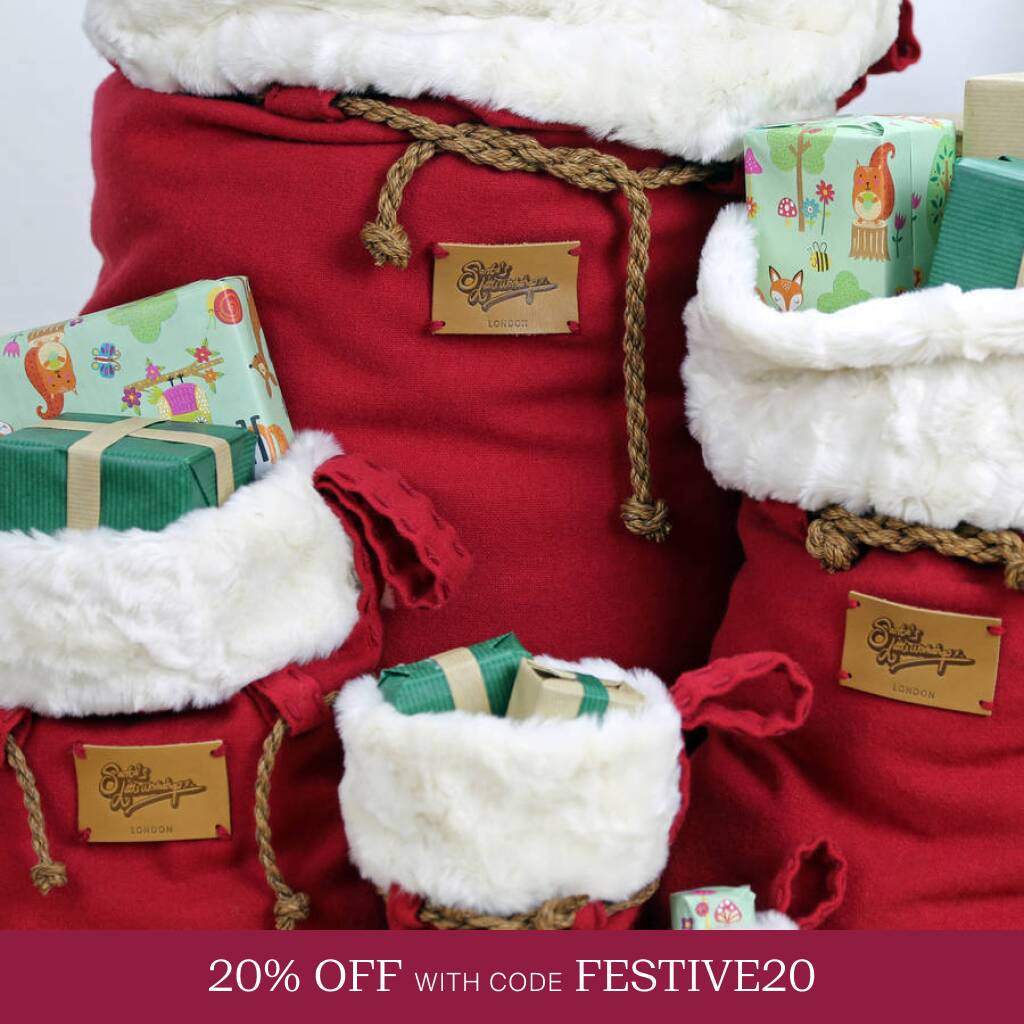 Luxury Christmas Santa Sack In Many Sizes