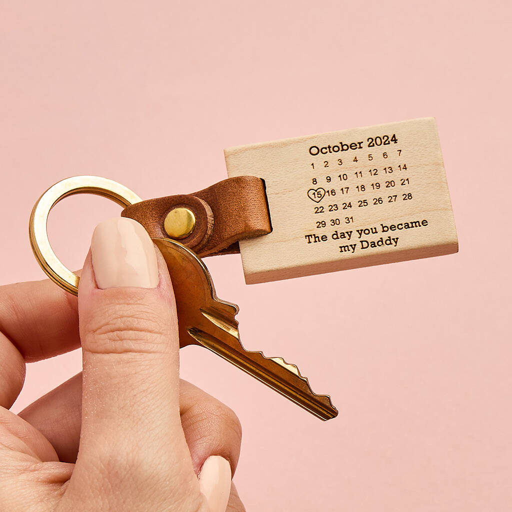 Personalised 'The Day You Became My...' Key Ring