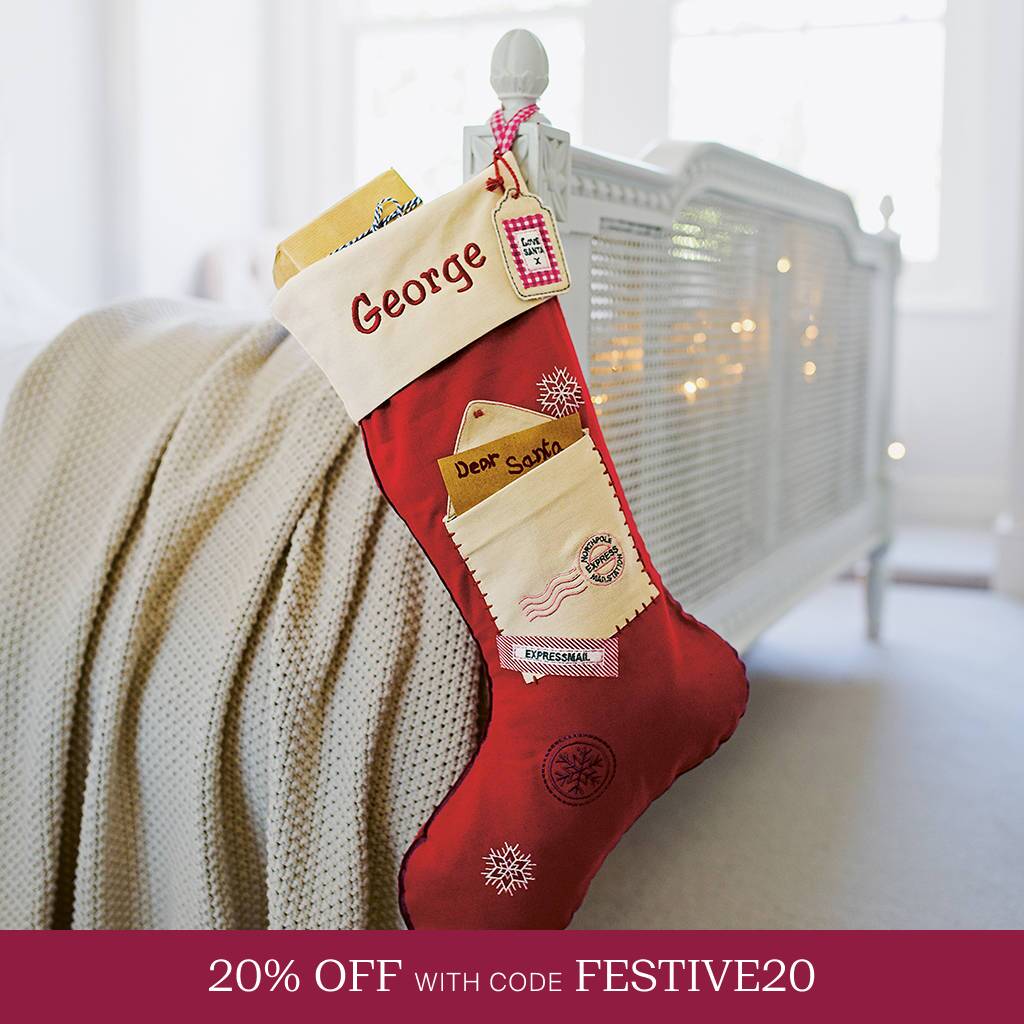 Personalised Letter To Santa Stocking