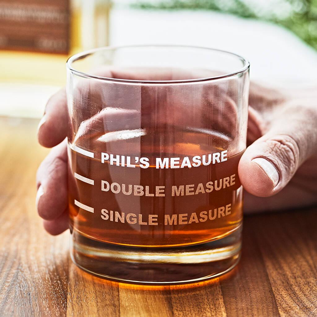 Personalised Drinks Measure Glass