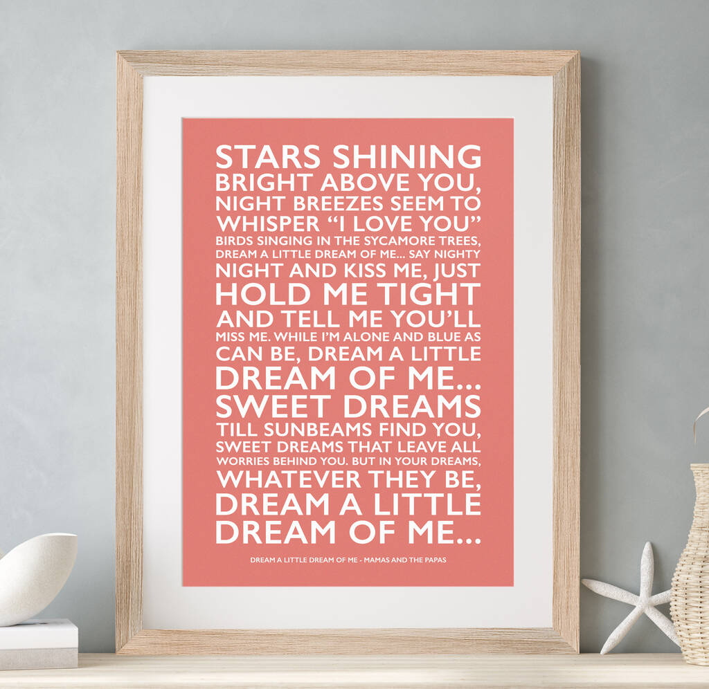 Personalised Favourite Song Print