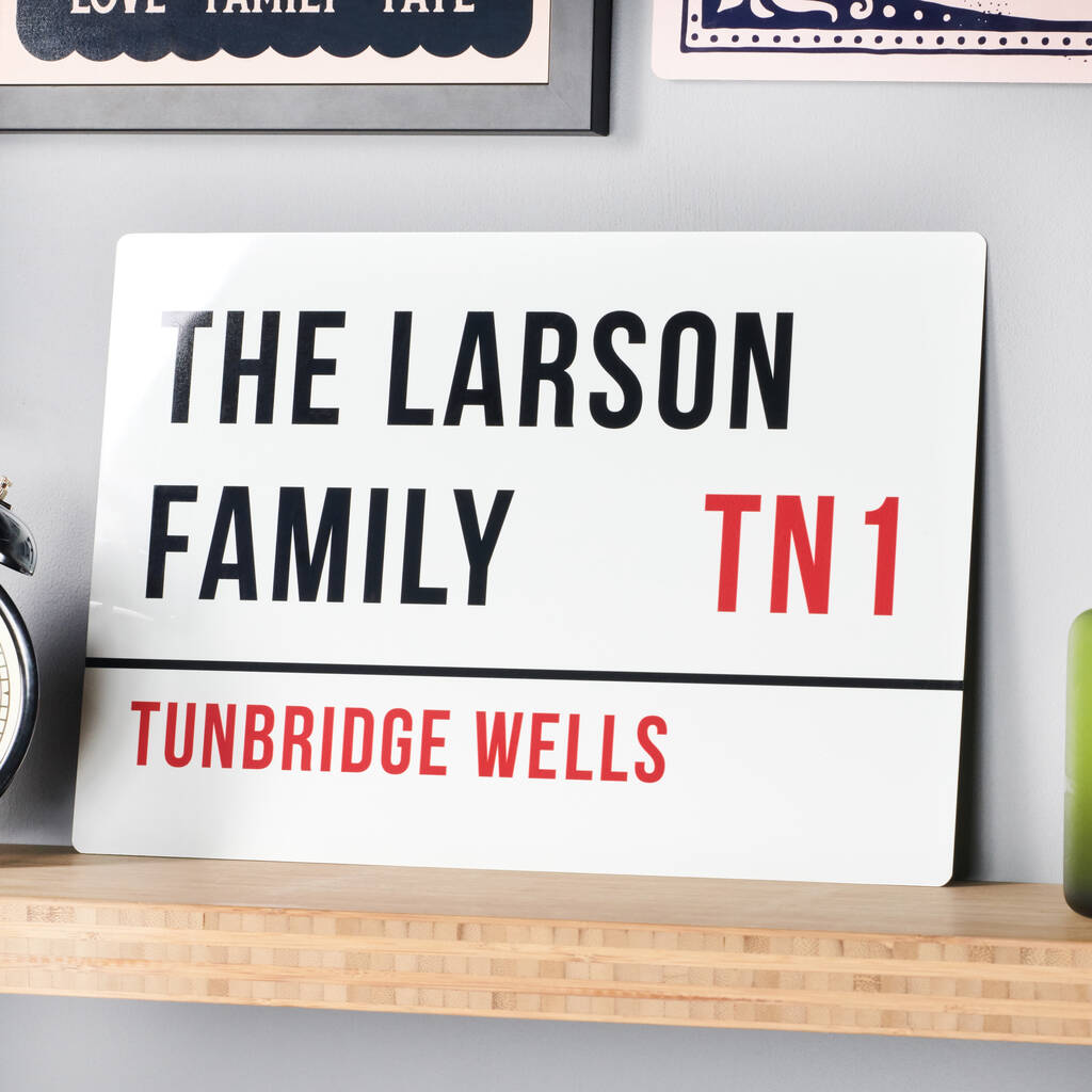 Personalised Metal Street Sign