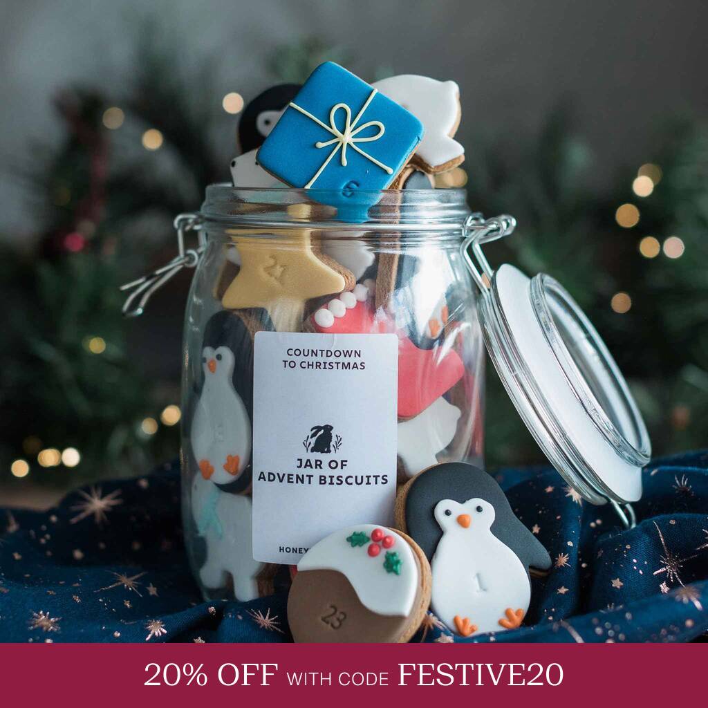 Jar Of Advent Biscuits