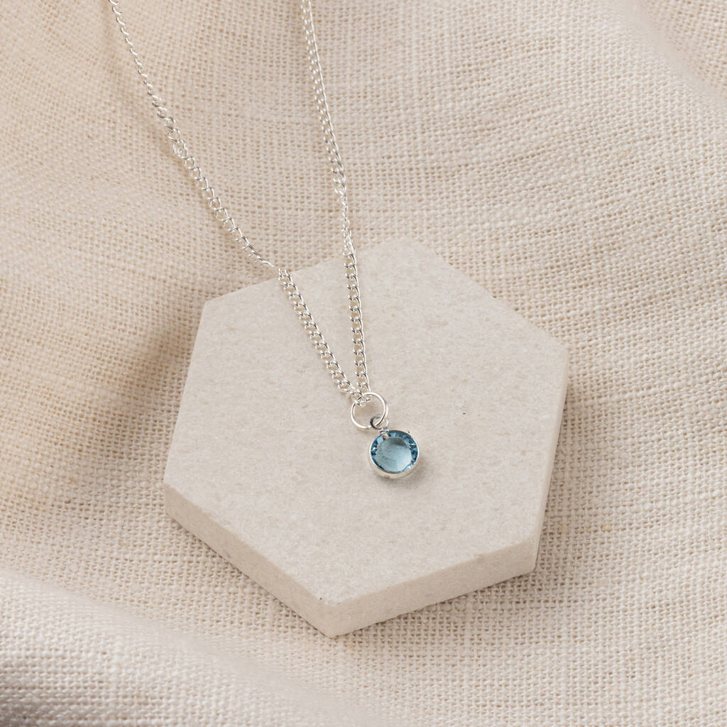 Personalised Swarovski Birthstone Necklace