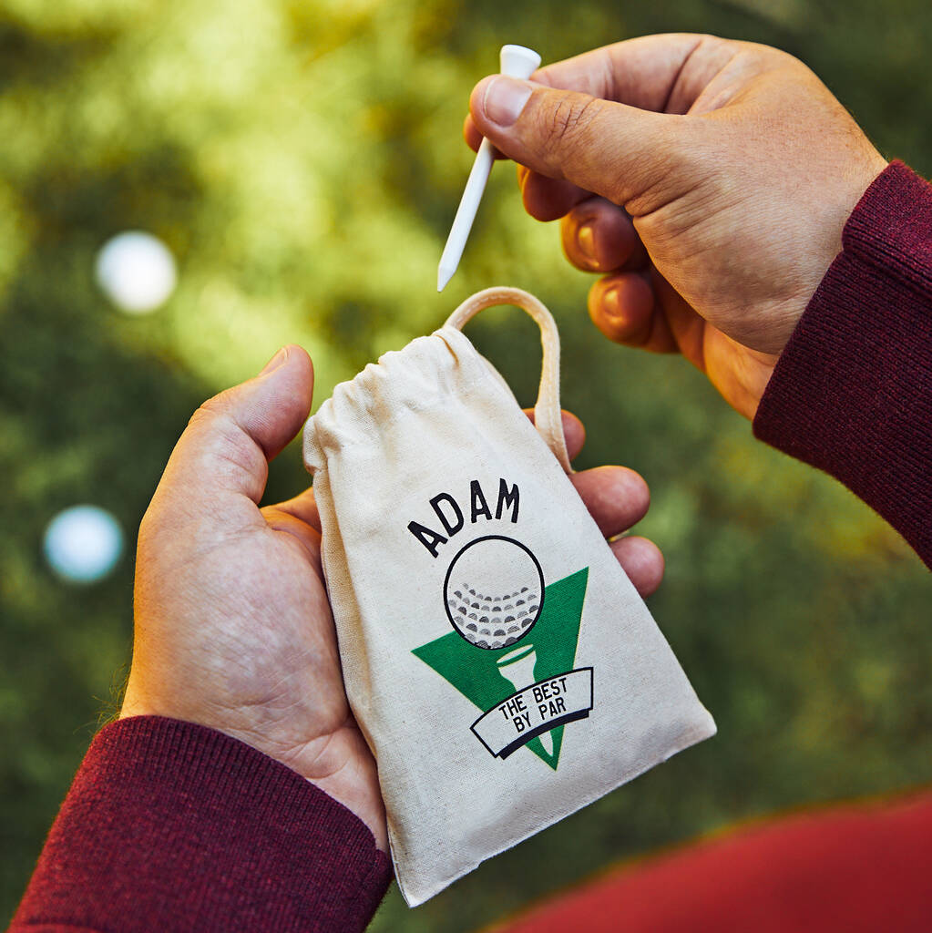 Personalised Golf Bag With Tees