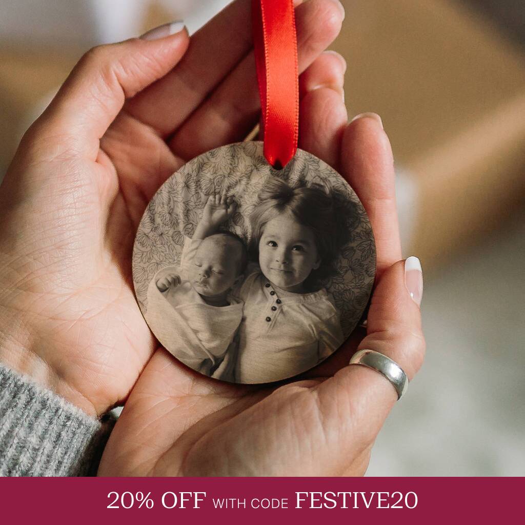 Personalised Favourite Photo Wooden Bauble