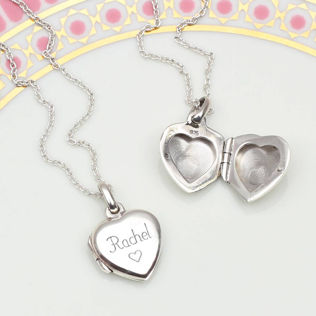 Petite Personalised Sterling Silver Girl's Locket