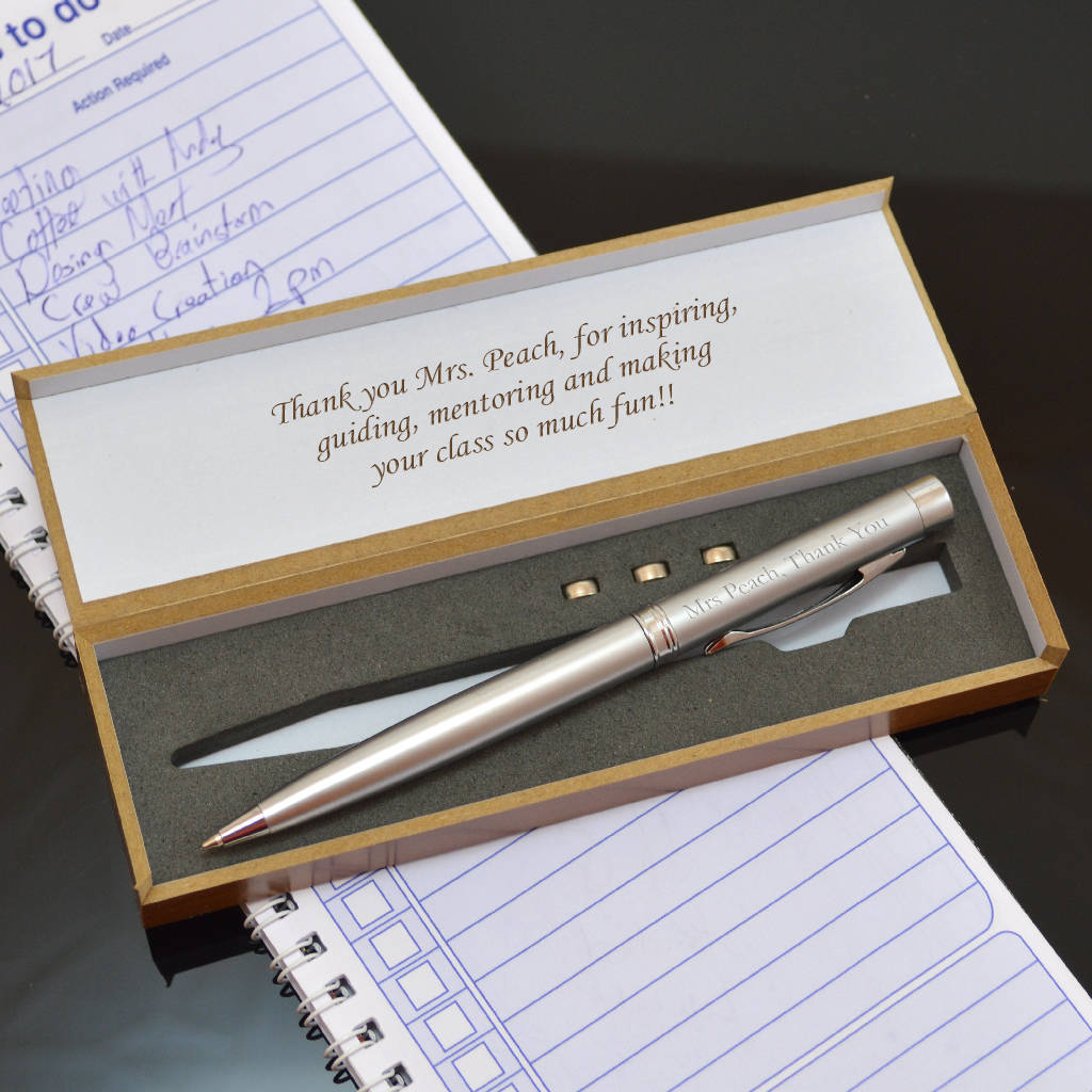 Personalised Pen With Laser Pointer And LED Light