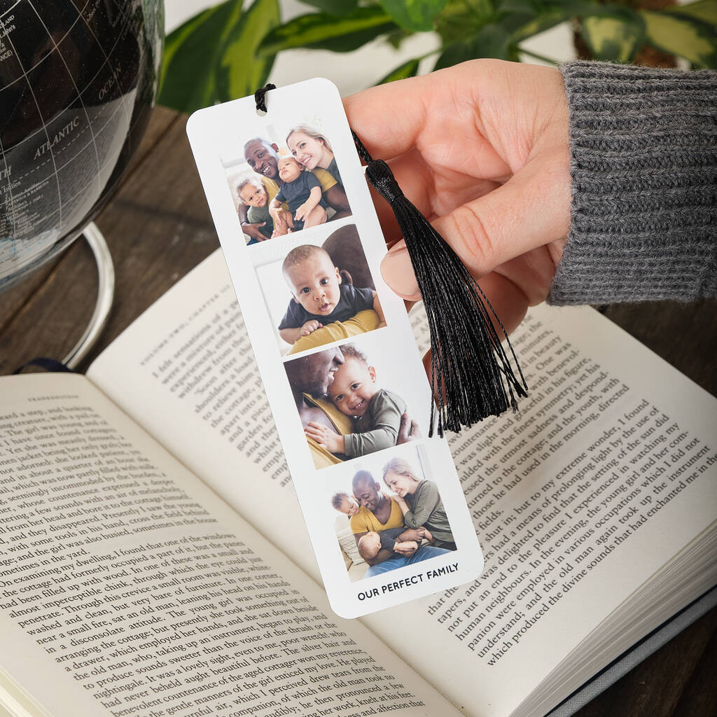 Personalised Photo Booth Metal Bookmark