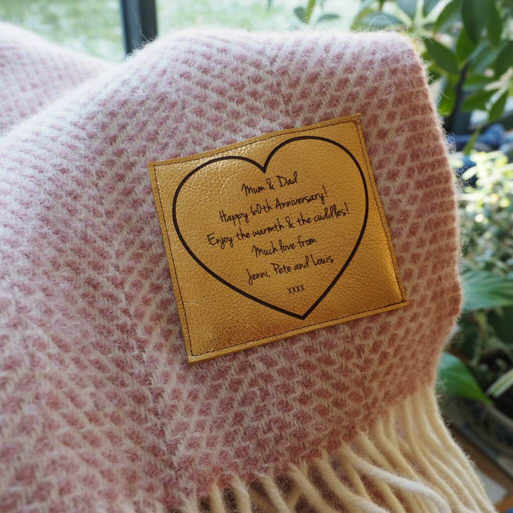 Personalised Wool Throw