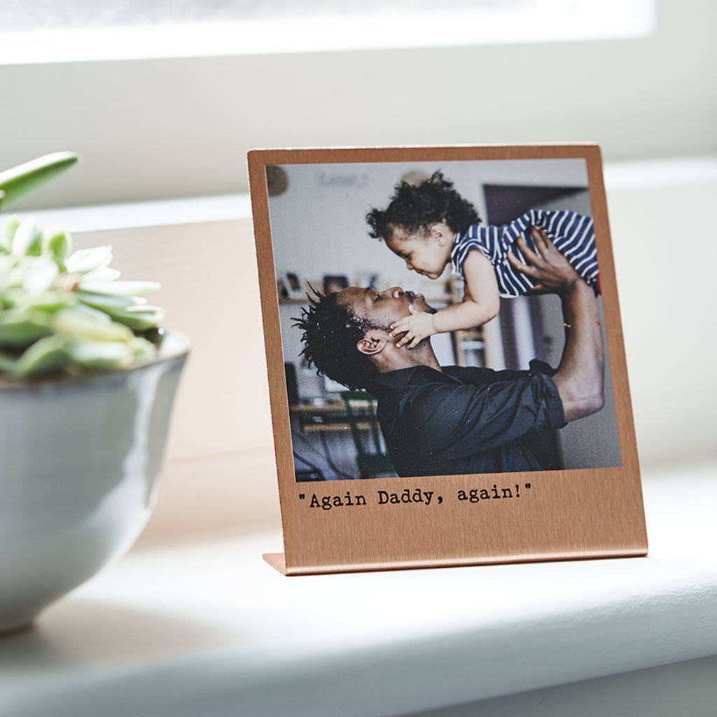 Personalised Solid Copper Photo Print