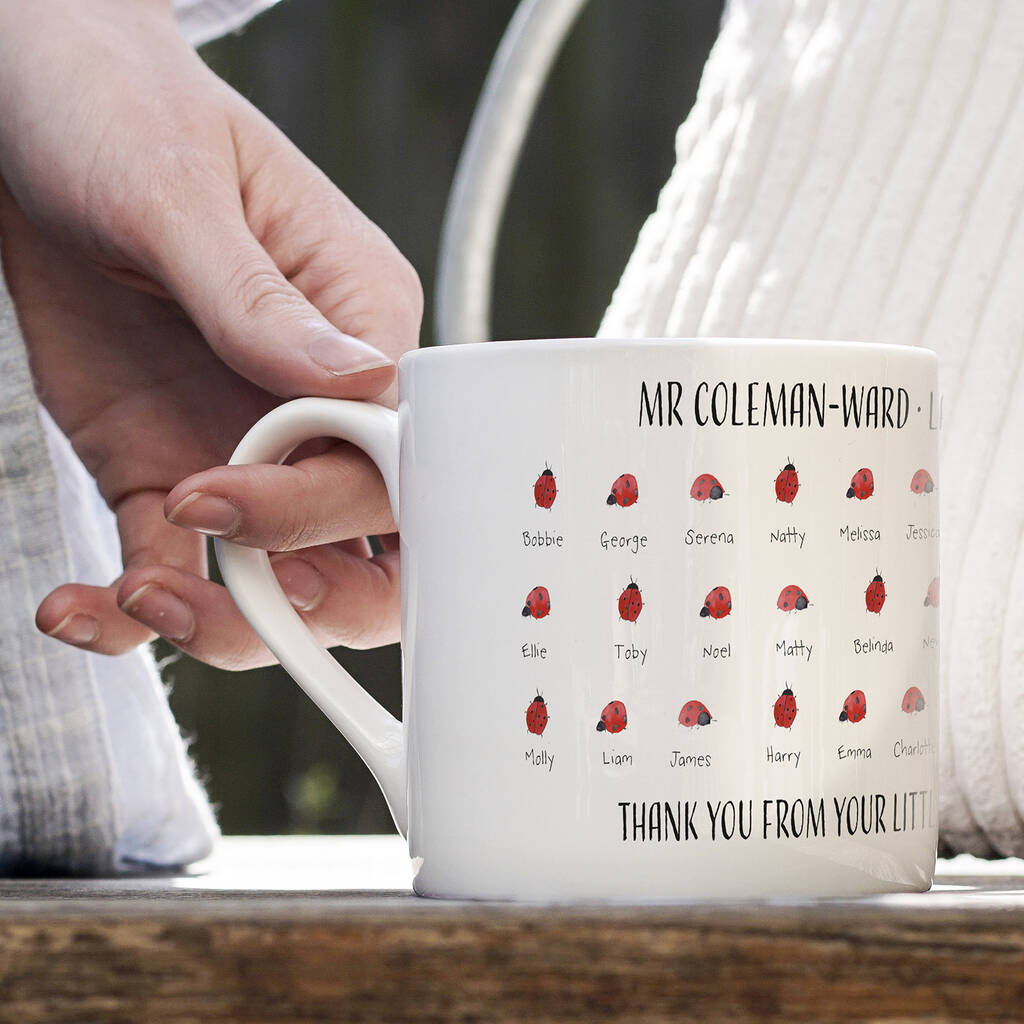 Personalised 'Classroom Creatures' Teacher's Mug