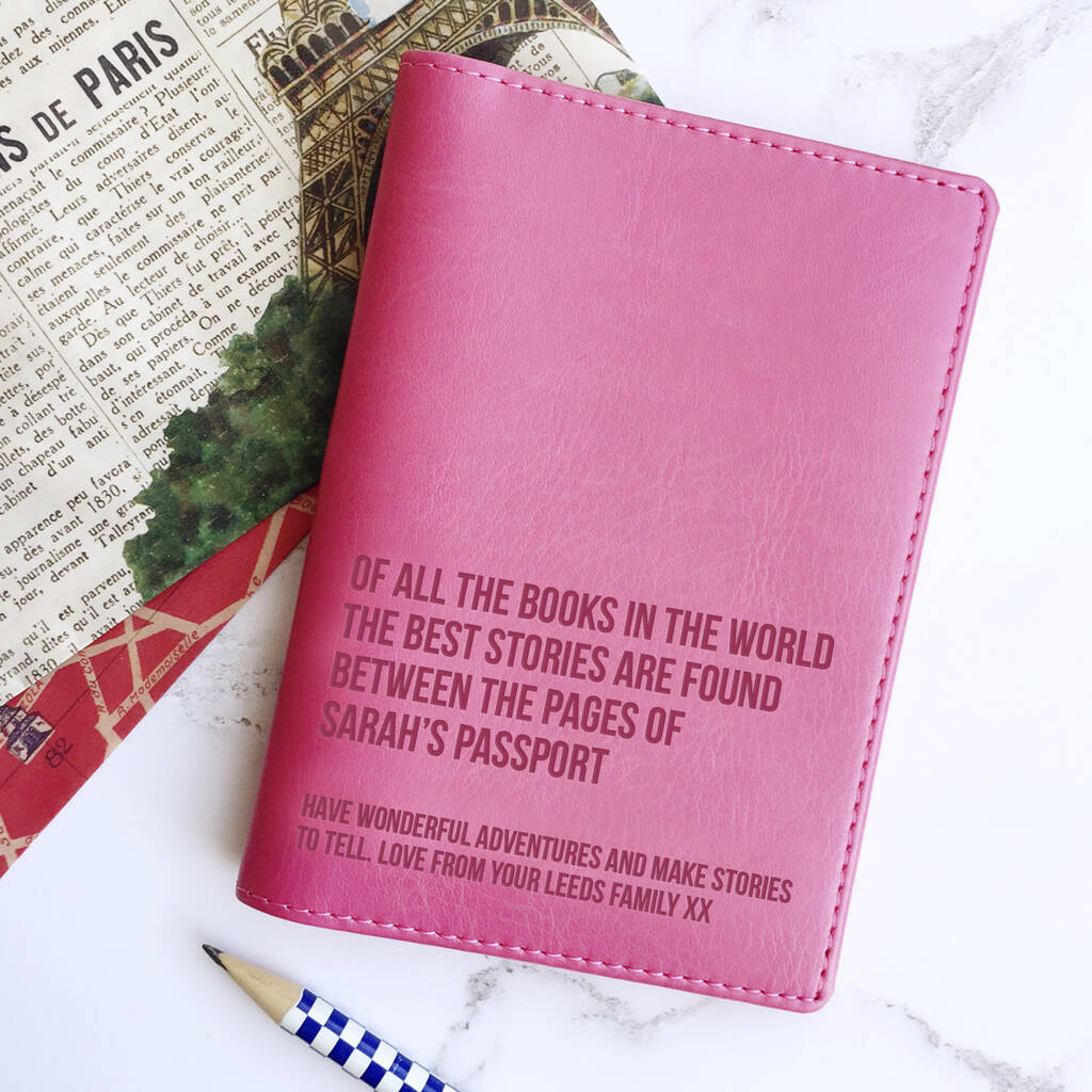 Best Stories Personalised Passport Holder