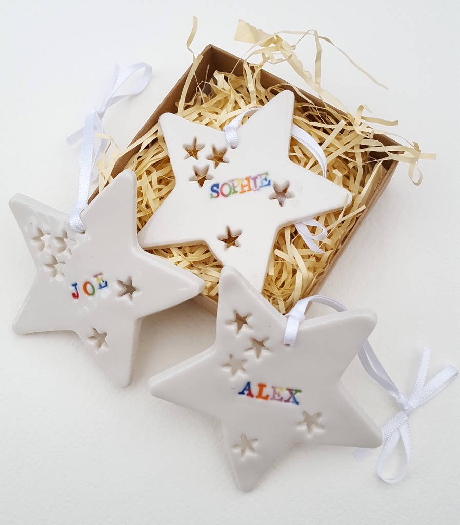 Personalised Star Decoration
