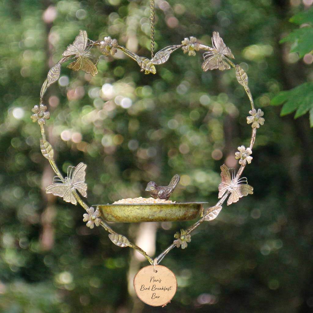 Personalised Vintage Garden Bird Dish