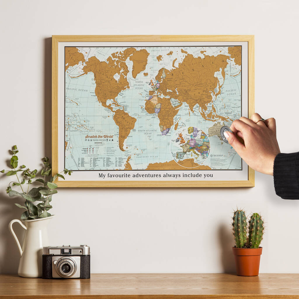 Personalised Scratch The World Travel Edition Map