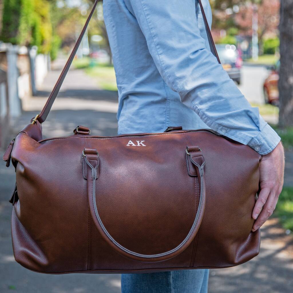 Personalised Weekend Holdall With Shoulder Strap