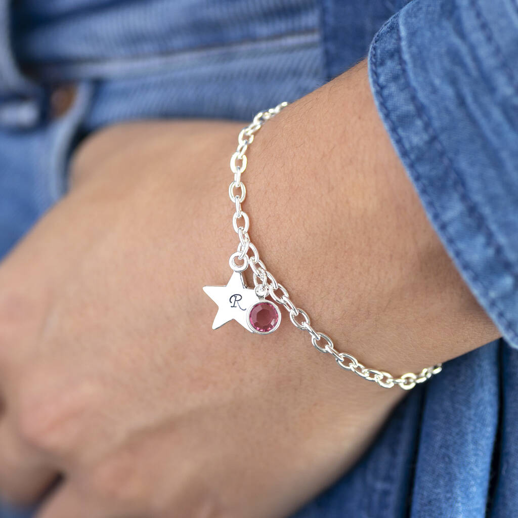 Personalised Star Charm Bracelet