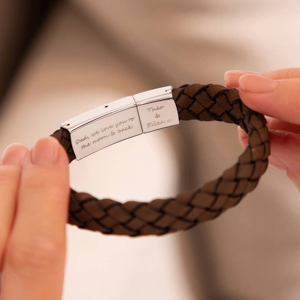 Personalised Men's Secret Message Bracelet