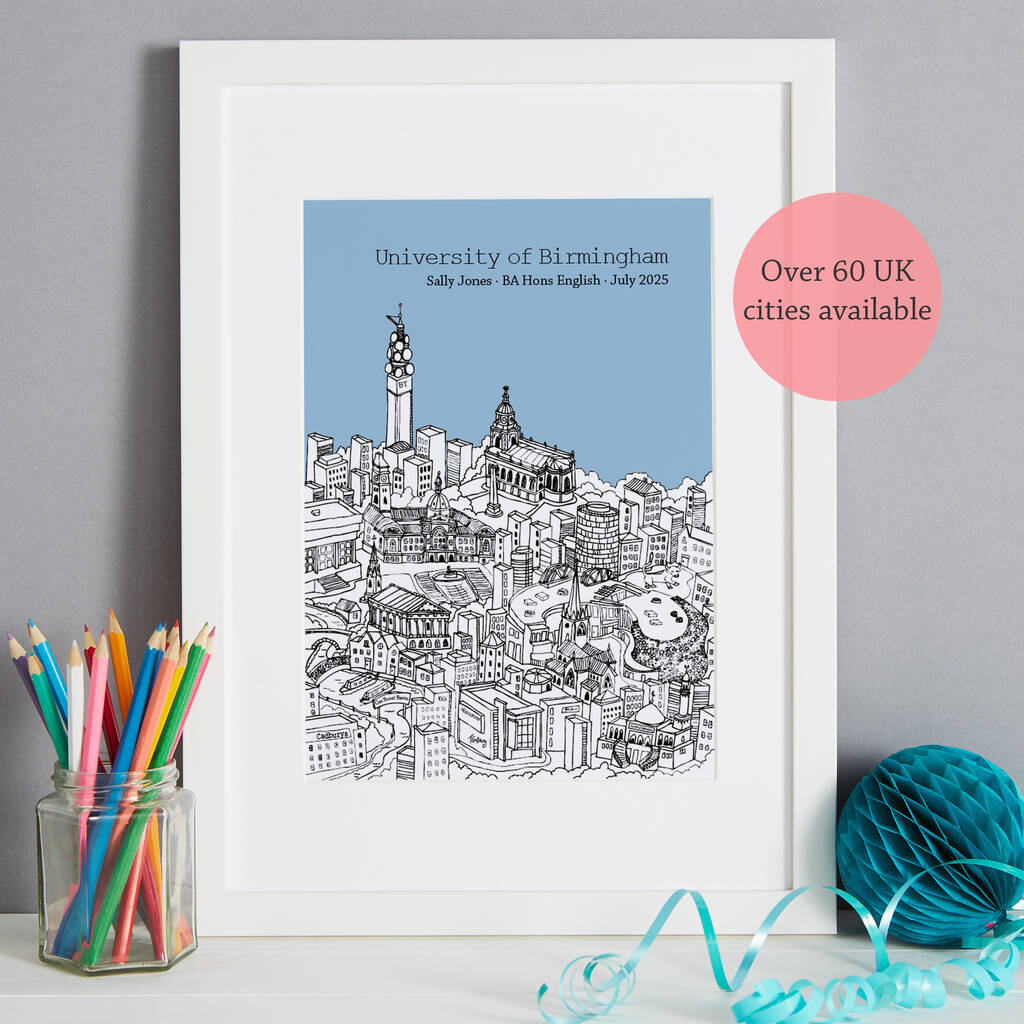 Personalised Graduation Gift City Print