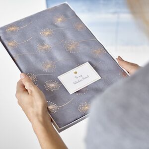 Personalised Metallic Dandelion Cotton Scarf