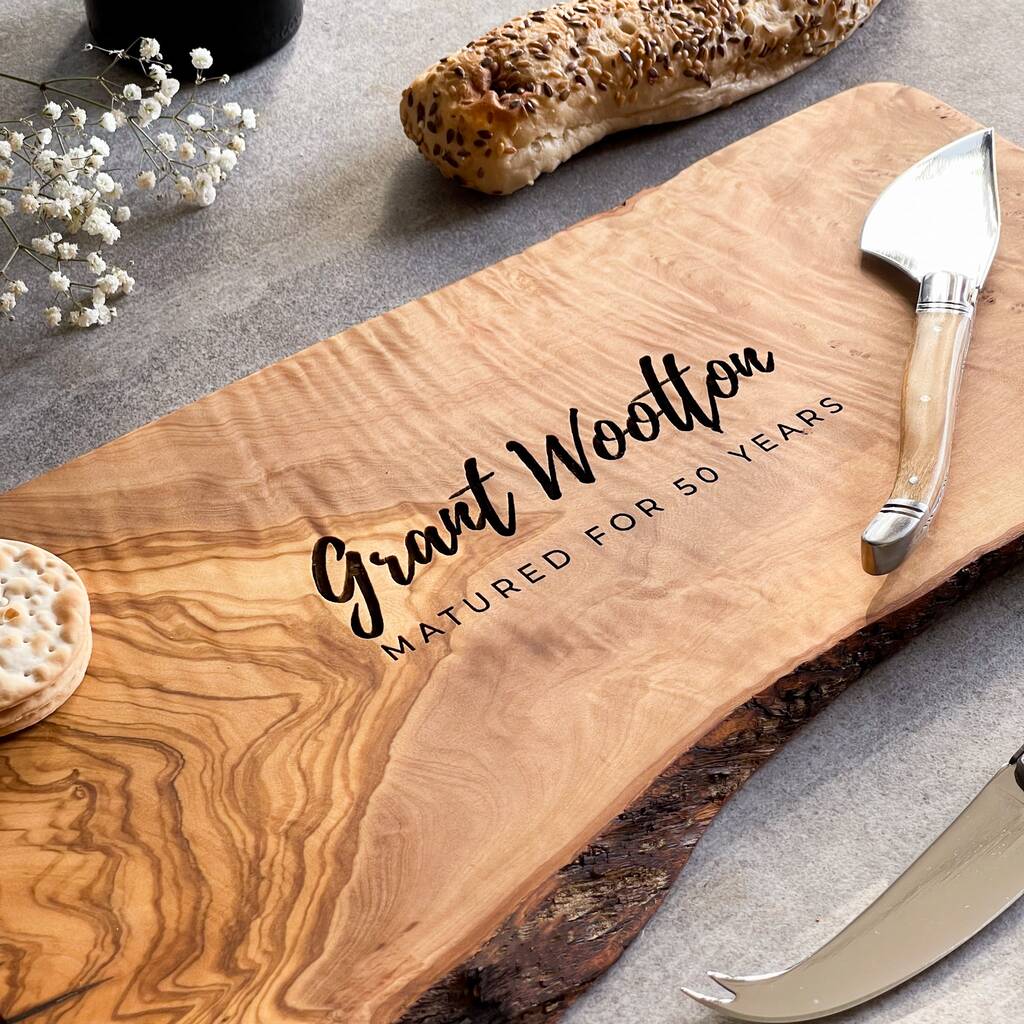 Personalised Cheese Board Birthday Gift