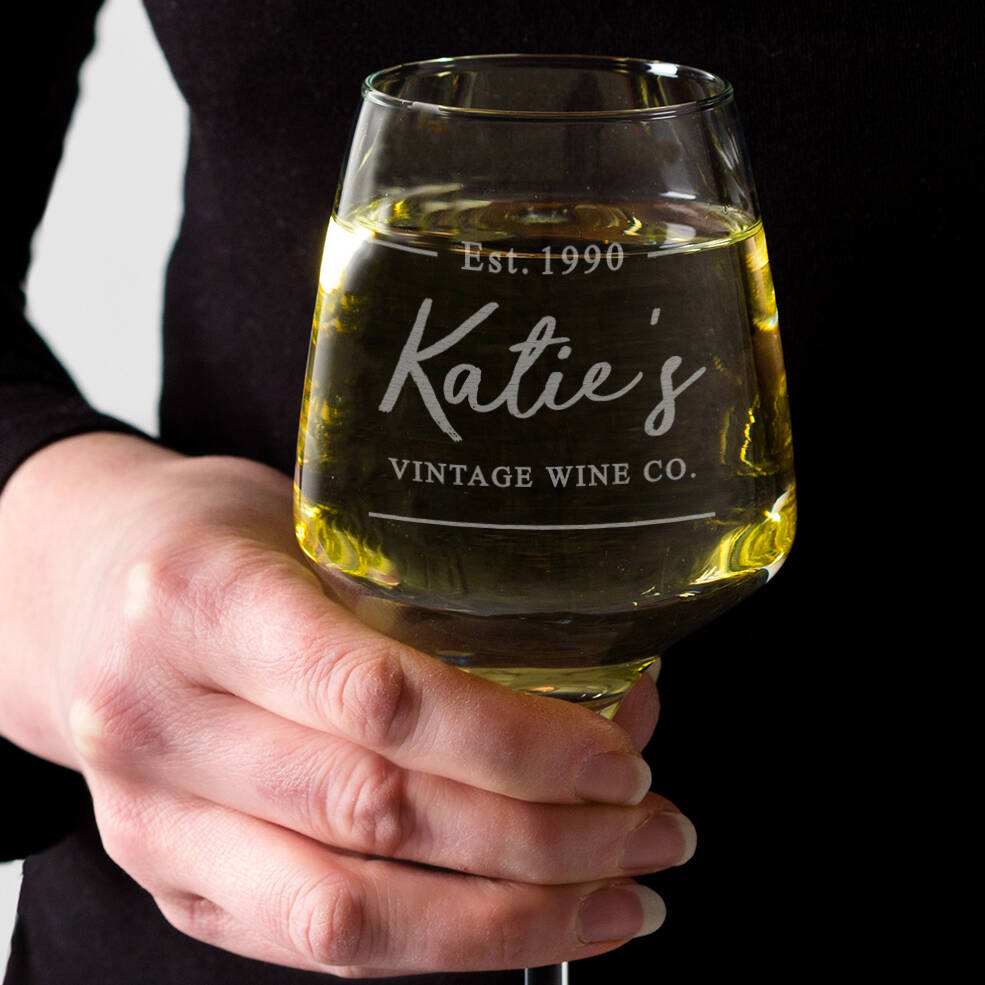 Personalised Wine Glass For Her