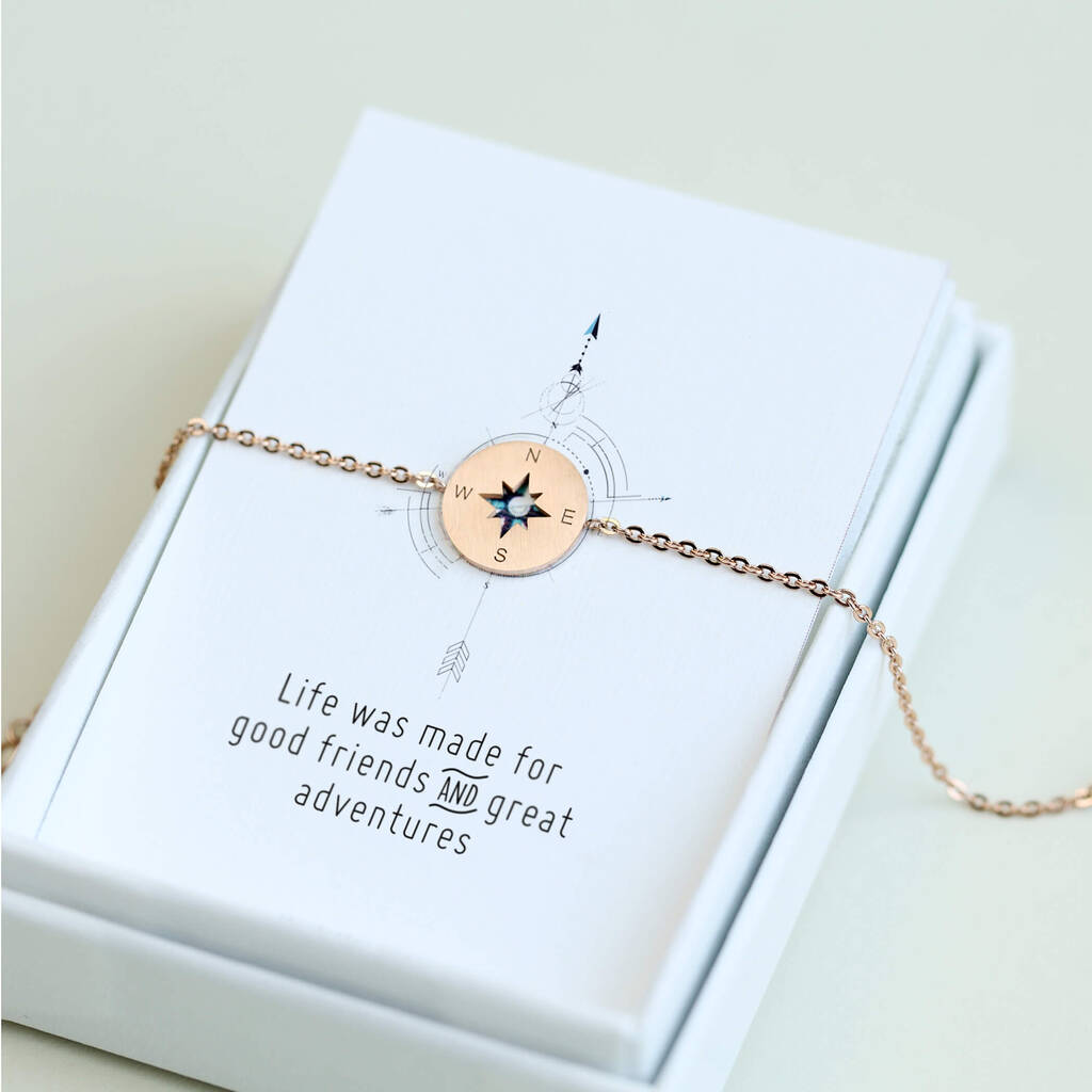 Find Your Way Compass Keepsake Bracelet
