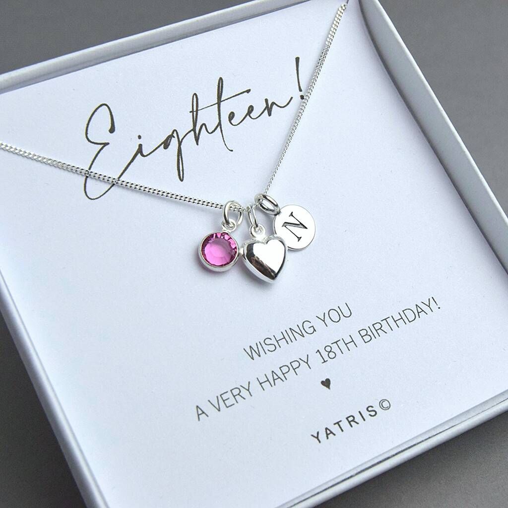 Sterling Silver 18th Birthday Necklace