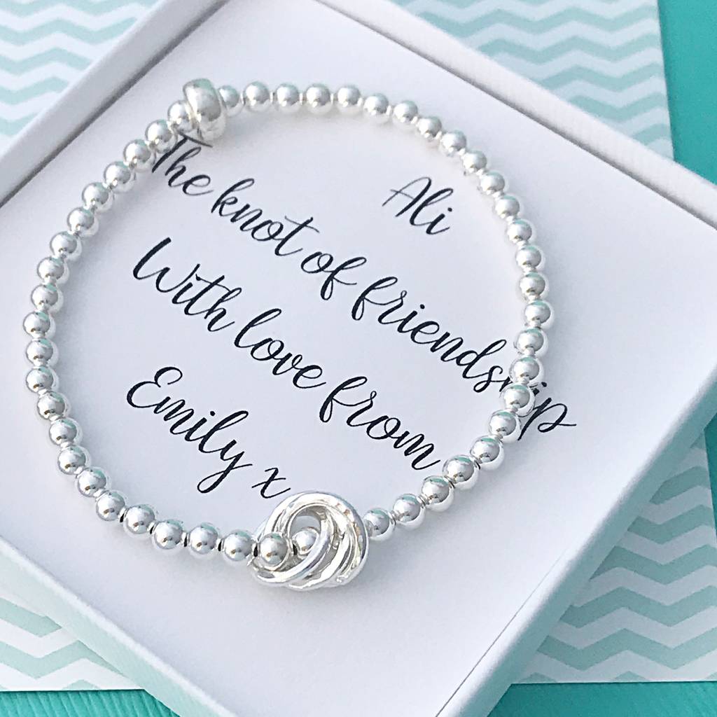 Personalised Friendship Knot Bracelet