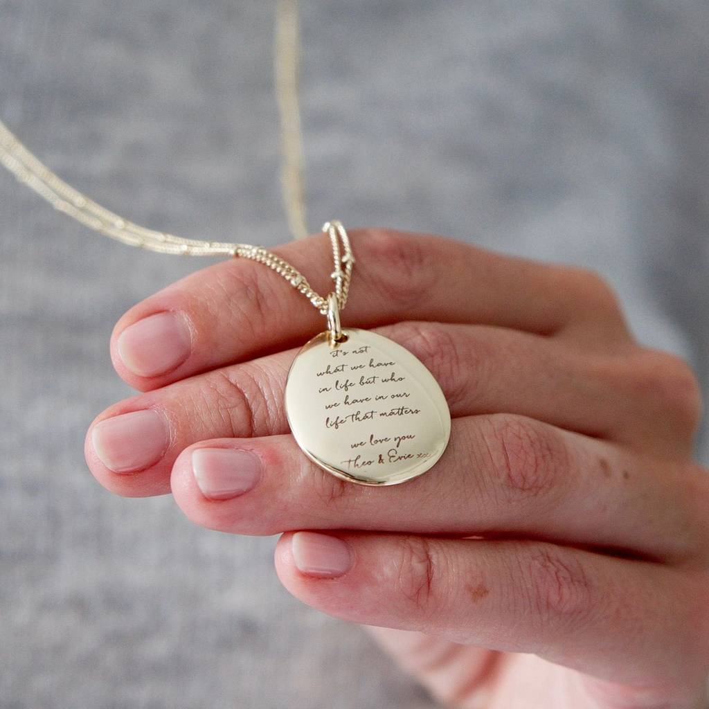 Personalised 'You're Loved' Long Necklace