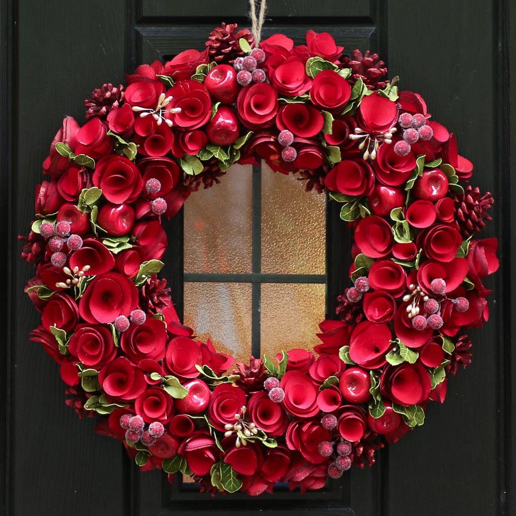 Extra Large Luxury Winter Roses Wreath