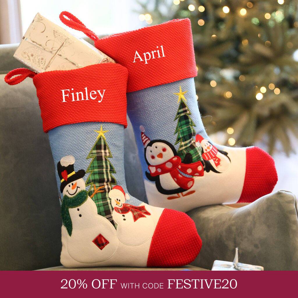 Personalised Christmas Character Stockings