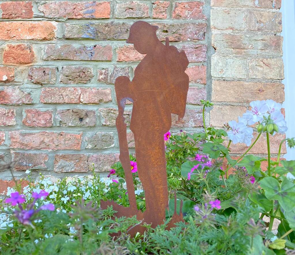 Remembrance Lest We Forget Soldier Garden Decoration , Statue , Sign , Ornament , Feature