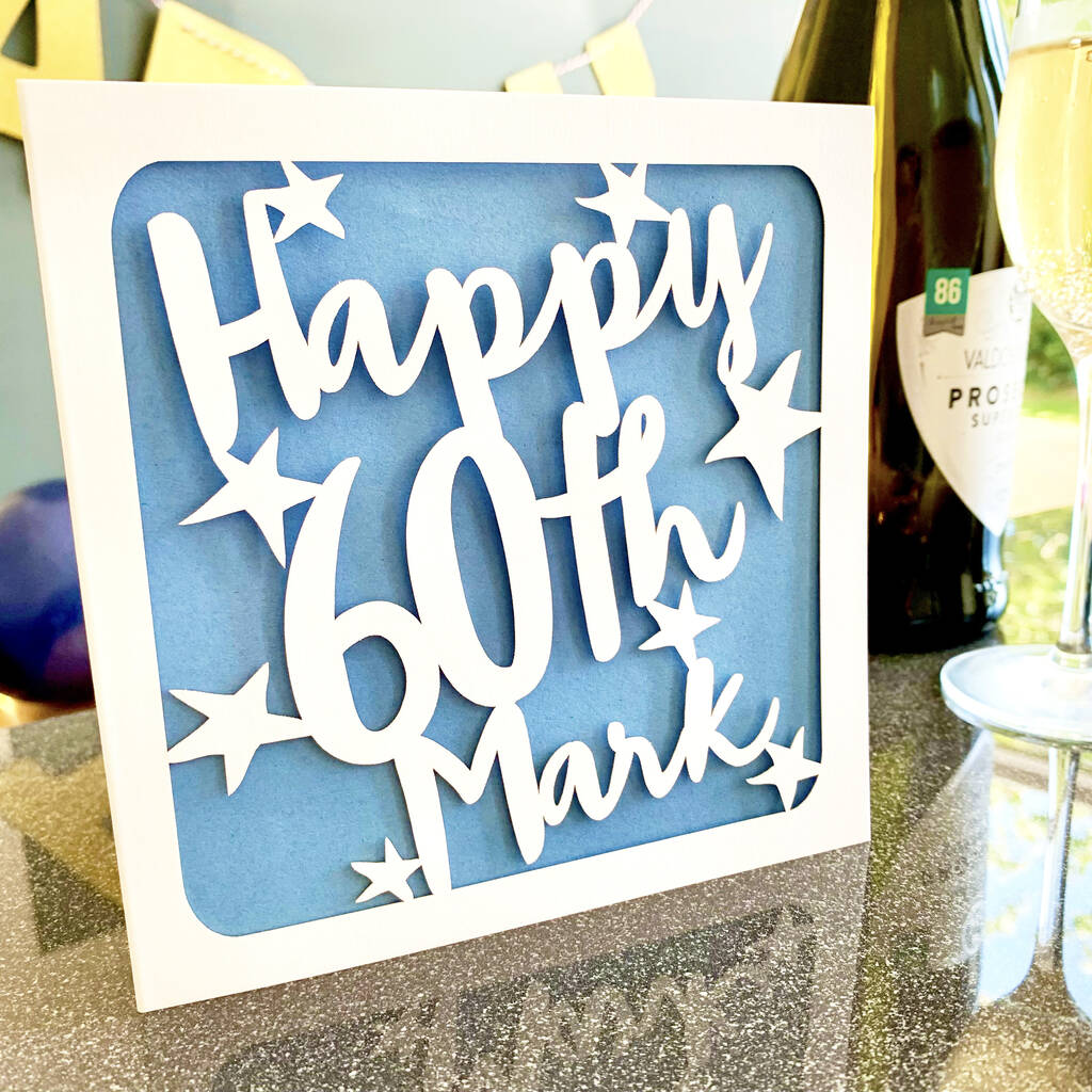 Personalised 60th Birthday Card