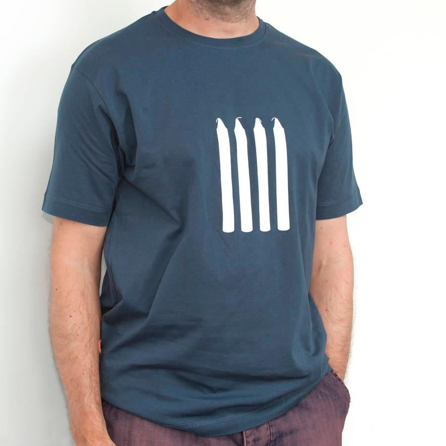 Mens Four Candles T Shirt