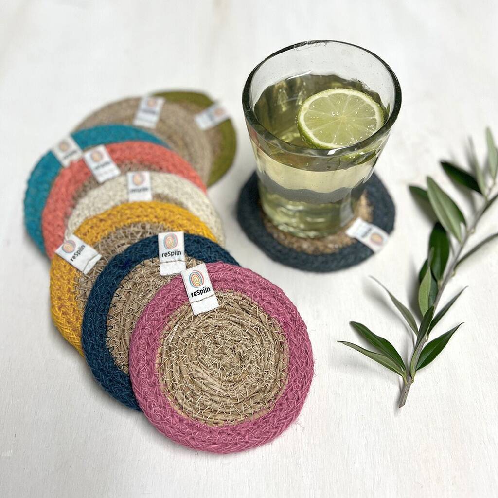 Respiin Natural Seagrass/Jute Coaster