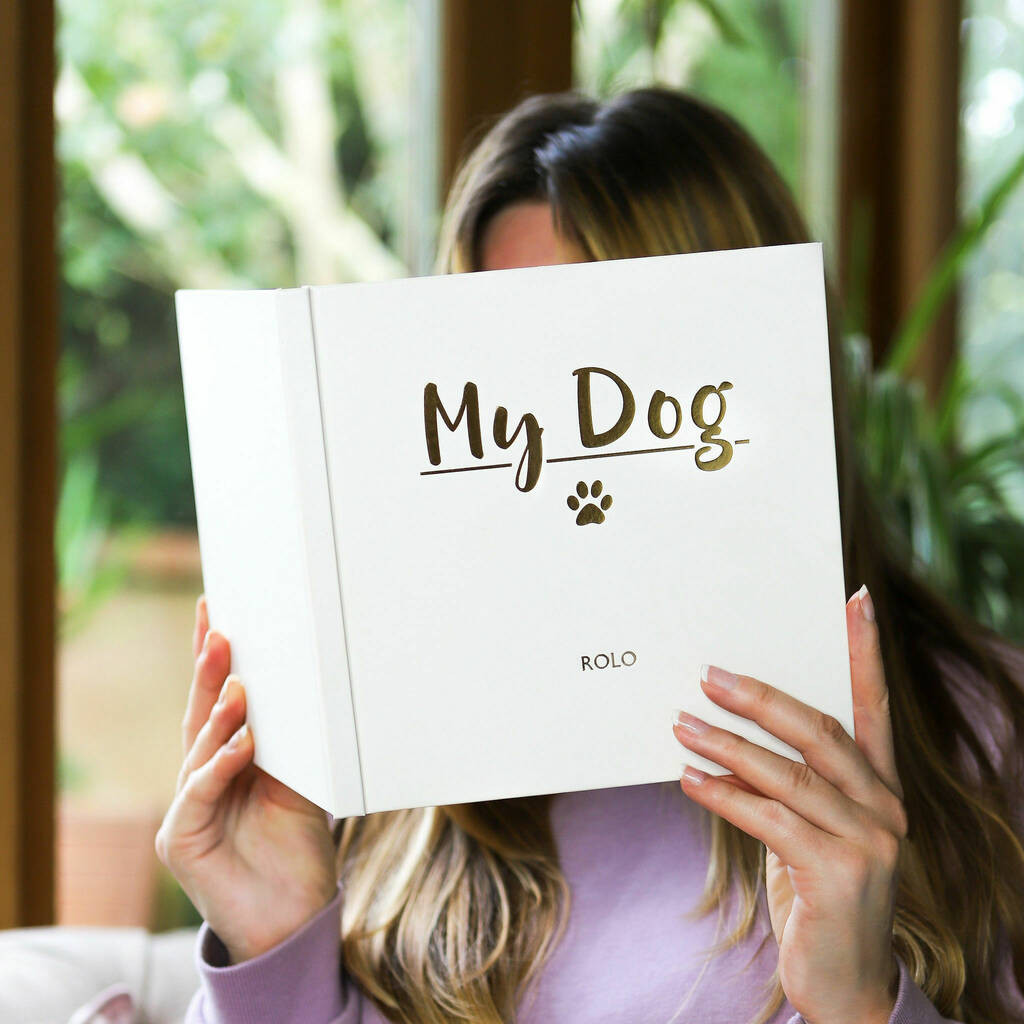 Personalised My Dog And Puppy Photo Journal Memory Book