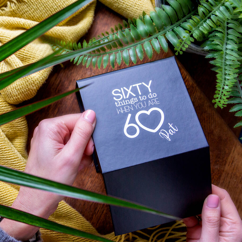 Personalised Sixty Things To Do When You Are 60 Gift
