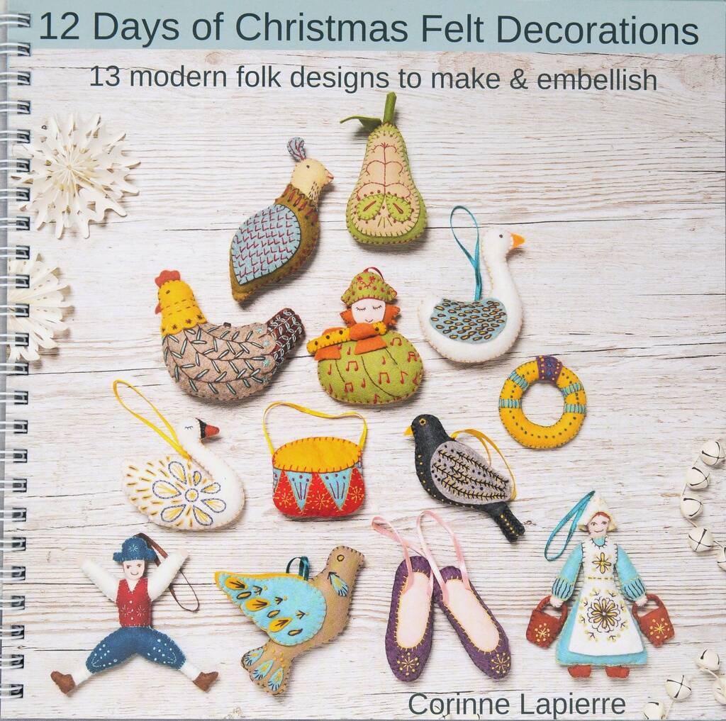 12 Days Of Christmas Felt Decorations Book