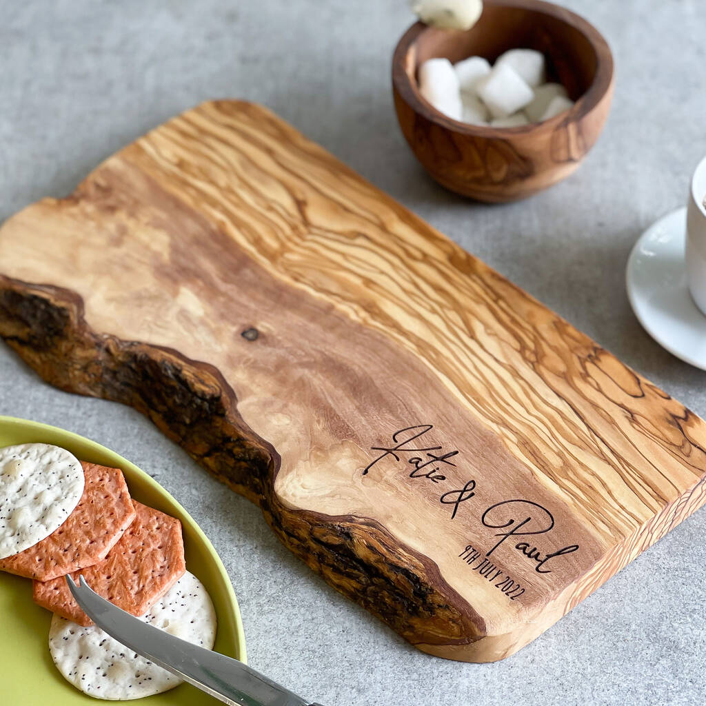 Personalised Wooden Olive Board