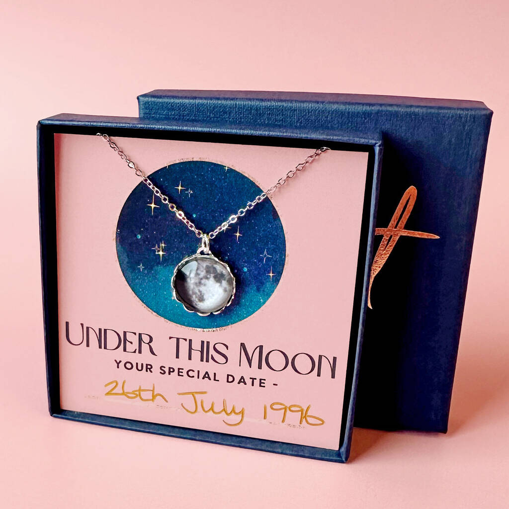Personalised Custom Moon Phase Necklace