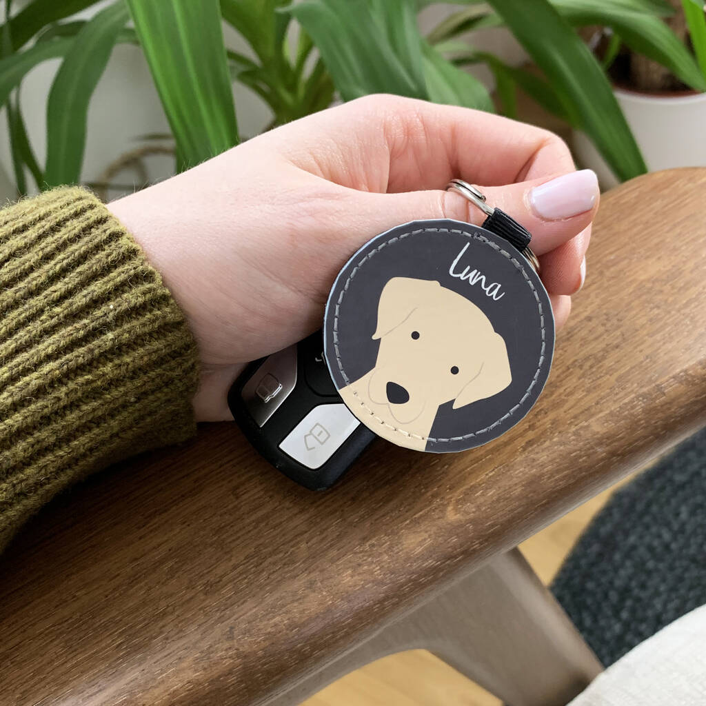 Personalised Dog Breed Keyring