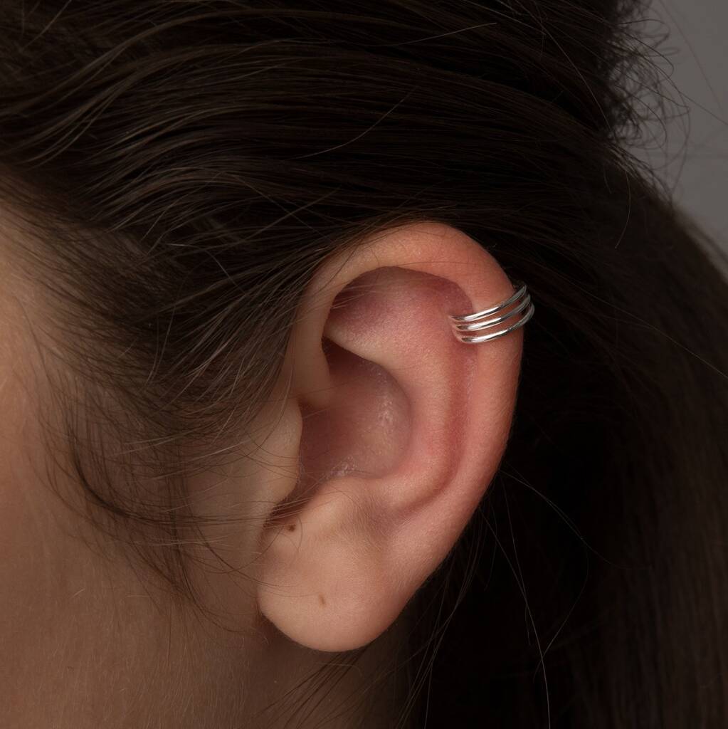 Sterling Silver Fine Line Ear Cuff