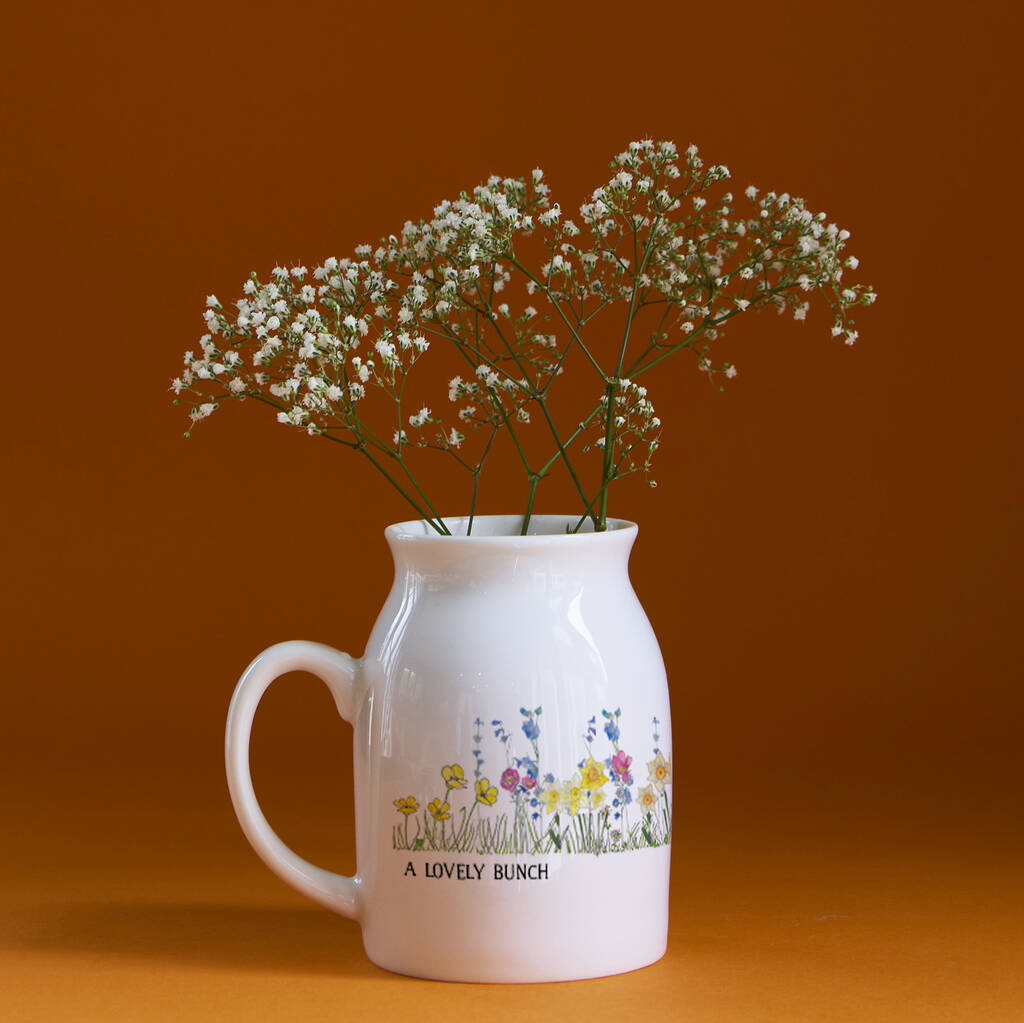 Personalised Family Birthday Birth Flower Ceramic Vase
