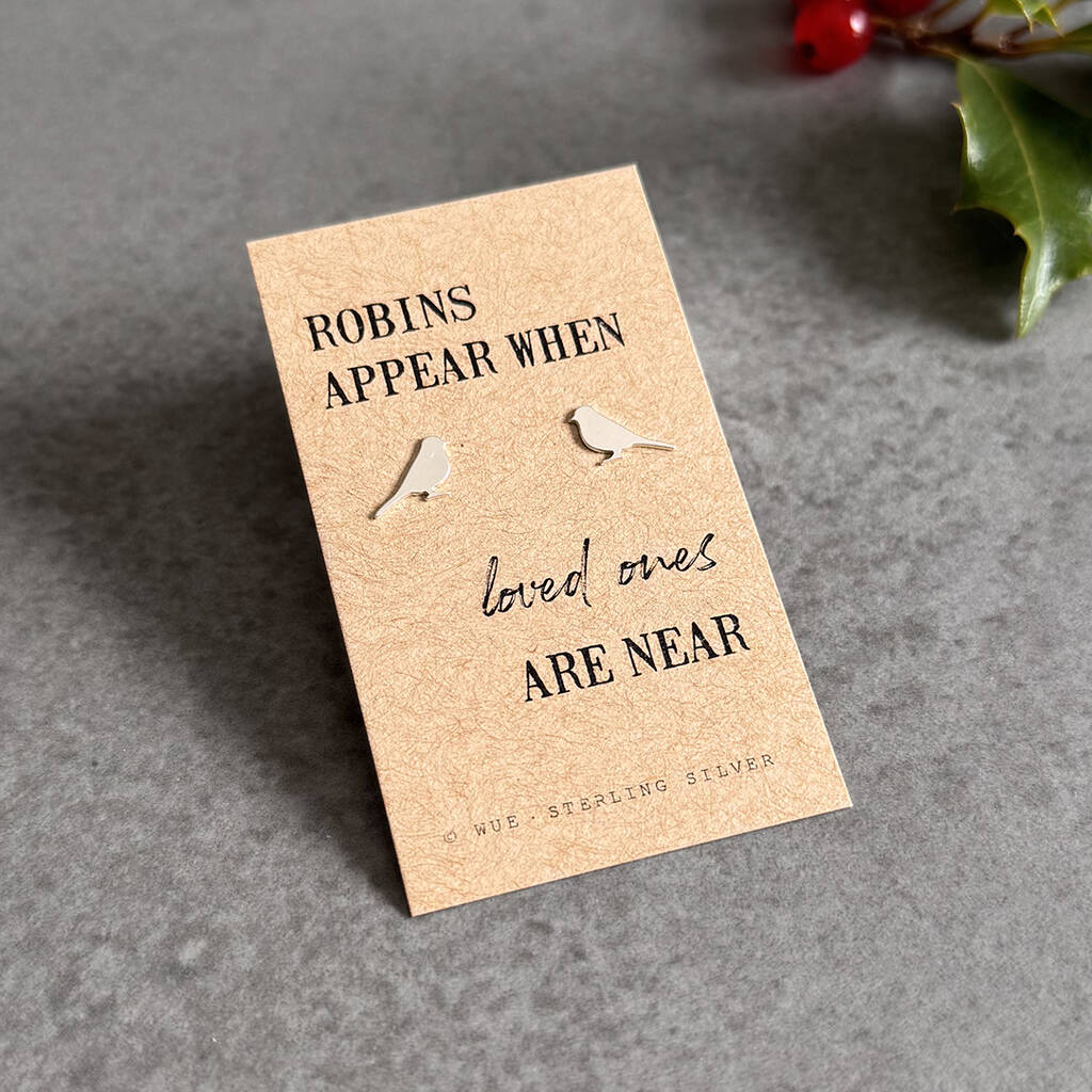 Robins Appear Earrings In Sterling Silver